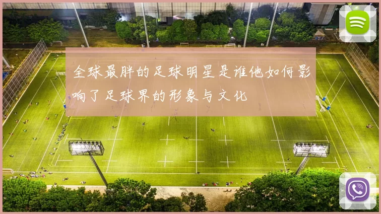 全球最胖的足球明星是谁他如何影响了足球界的形象与文化