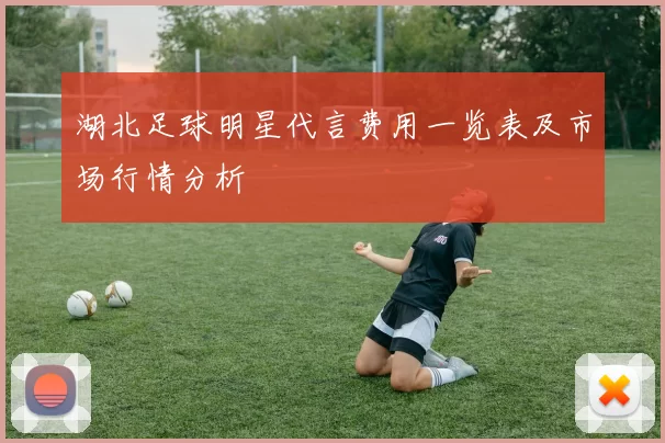 湖北足球明星代言费用一览表及市场行情分析